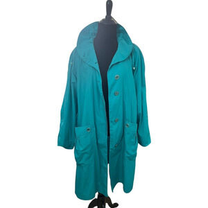 VTG Karizma Womens Trench Rain Coat Small Windbreaker Canadian Sportswear